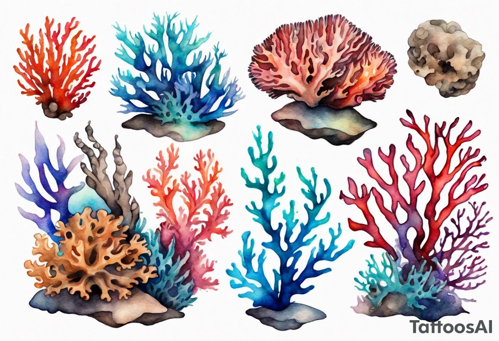 Corals tattoo idea