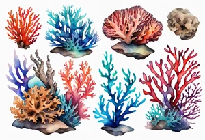 Corals tattoo idea