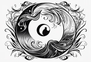 yin yang, water tattoo idea