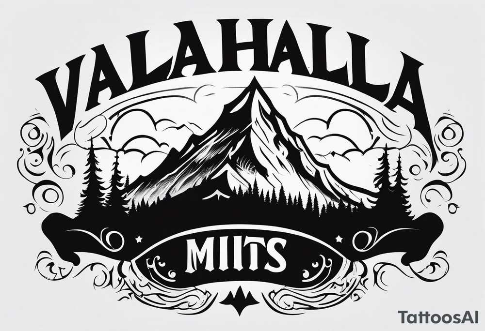 Valhalla  mist fog tattoo idea
