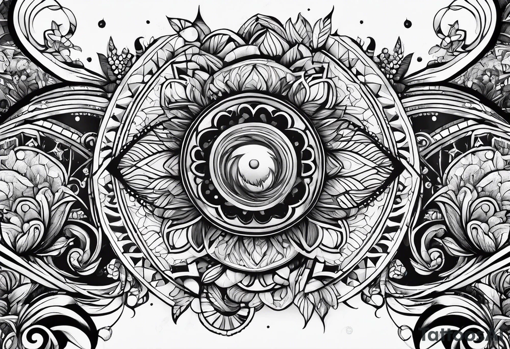 psychedelic tattoo idea