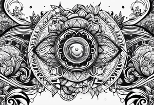 psychedelic tattoo idea
