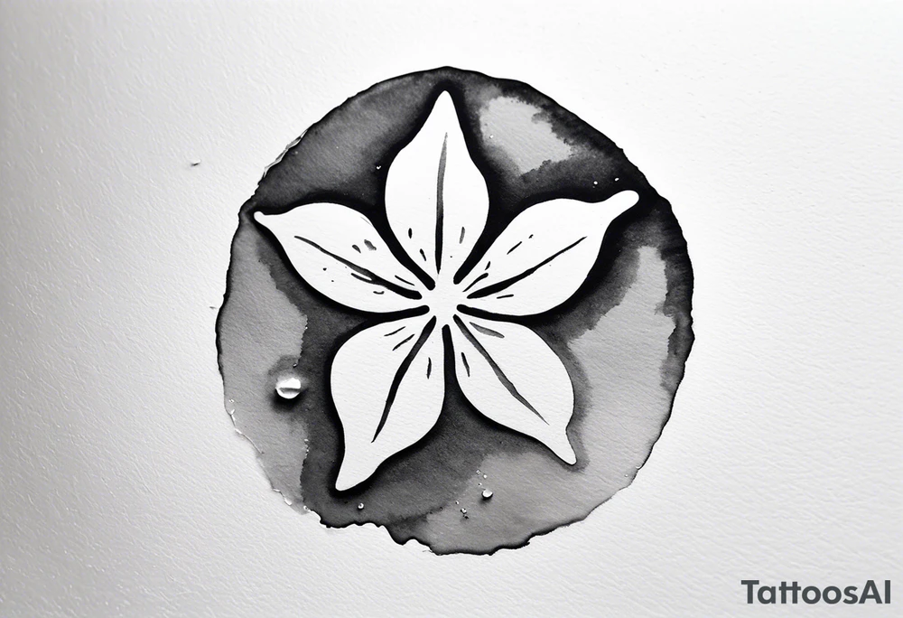 sand dollar 
watercolor
light gray
you can see the dove shell peaking out.

draw sand around it like it's washed up on the beach.
the tattoo will go on the underside of my wrist. tattoo idea