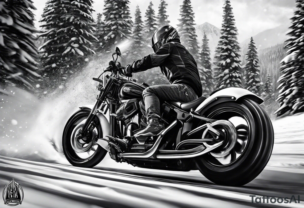Snow go racing tattoo idea