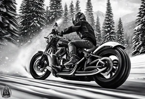 Snow go racing tattoo idea