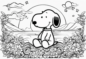 snoopy and Woodstock tattoo idea