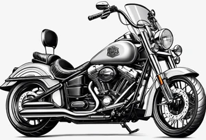 Frau mit Helm auf Motorrad tattoo idea