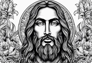 Bacco jesus tattoo idea