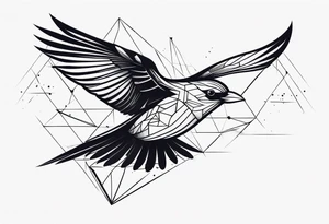 Make a preview of Bird in Flight. tattoo idea
