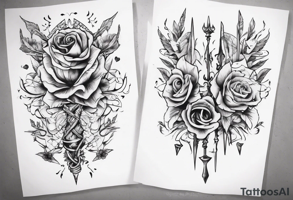 Two matching tattoos for couples tattoo idea