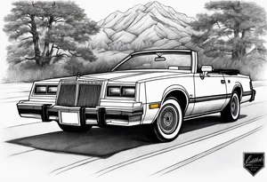 1984 Chrysler lebaron convertible tattoo idea