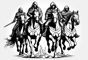 Four horseman of the apocalypse tattoo idea