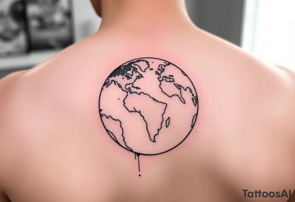 shoulder tattoo a globe with Lilly’s world and 16.05.23 tattoo idea shoulder tattoo a globe with Lilly’s world and 16.05.23 tattoo idea