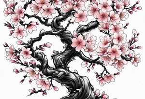 Cherry blossom for back tattoo zoom out tattoo idea