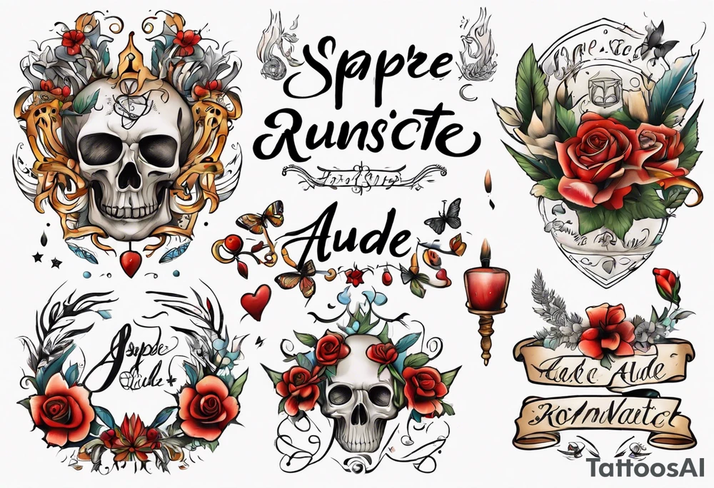 sapere aude 
romantisch tattoo idea