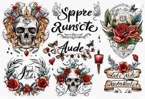 sapere aude 
romantisch tattoo idea