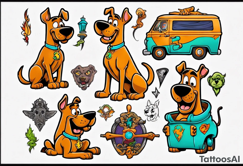 scooby doo tattoo idea