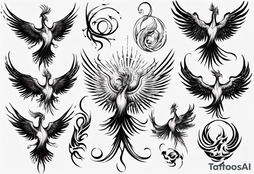 Sexuality phoenix tattoo idea