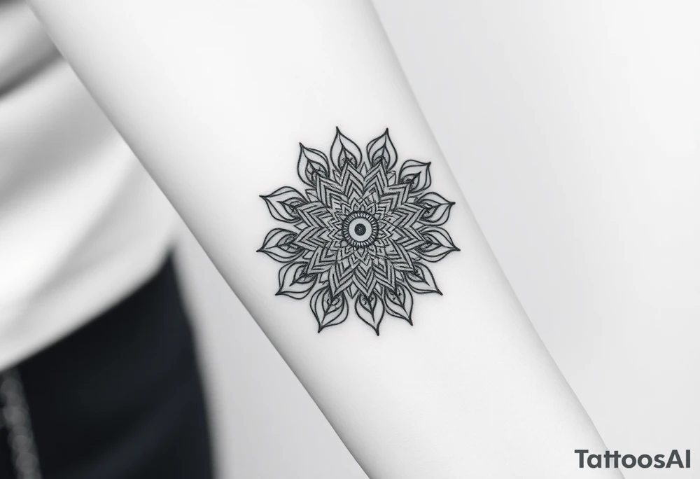 intricate mandala with sacred geometry and cosmic elements tattoo idea intricate mandala with sacred geometry and cosmic elements tattoo idea