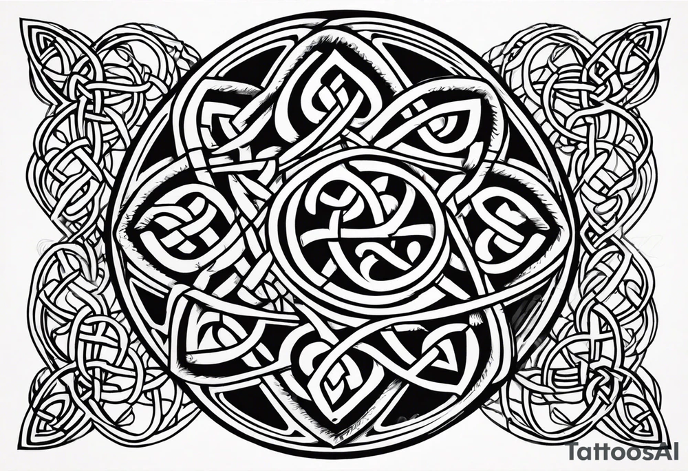 Celtic knot design. tattoo idea