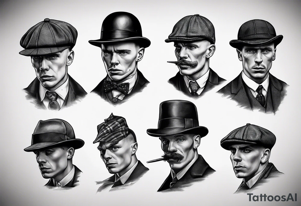 peaky blinders realism tattoo idea