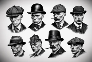 peaky blinders realism tattoo idea