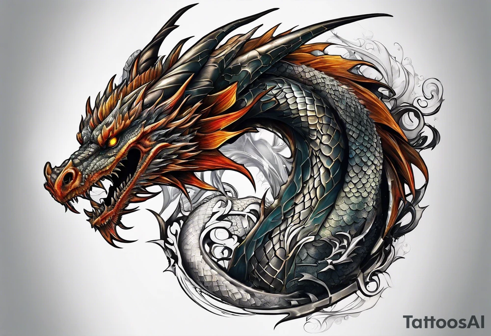 Dragon tattoo idea