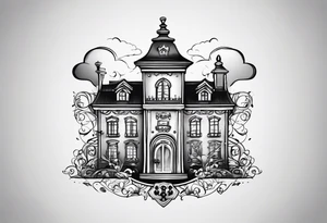 "Property of Washito" with a small, stylized lock and key. tattoo idea