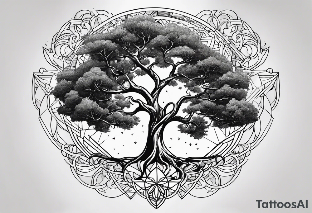 Mark jones, August, leo, tree of life tattoo idea