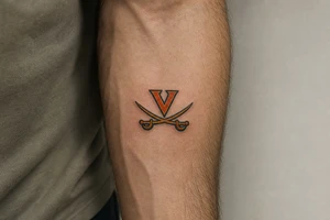 UVA crossed sabres tattoo idea