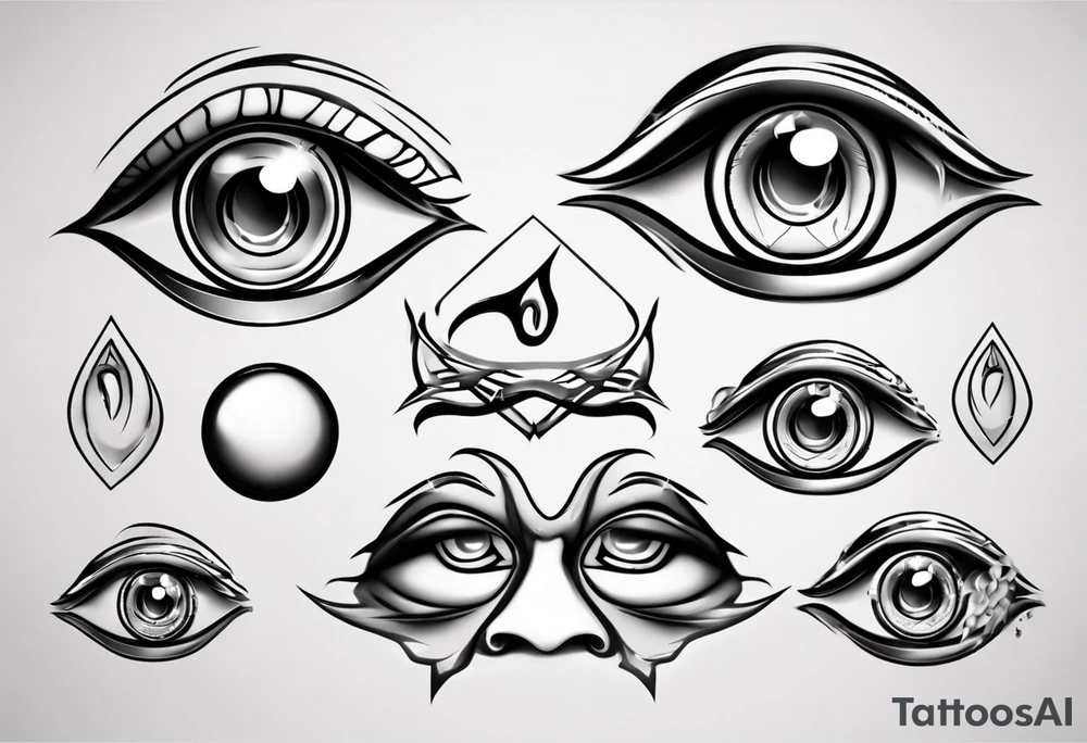 crying eye tattoo idea