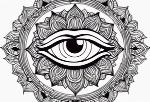 Small simple Traditional sun with feminine eyes and lips shading around edges tattoo idea