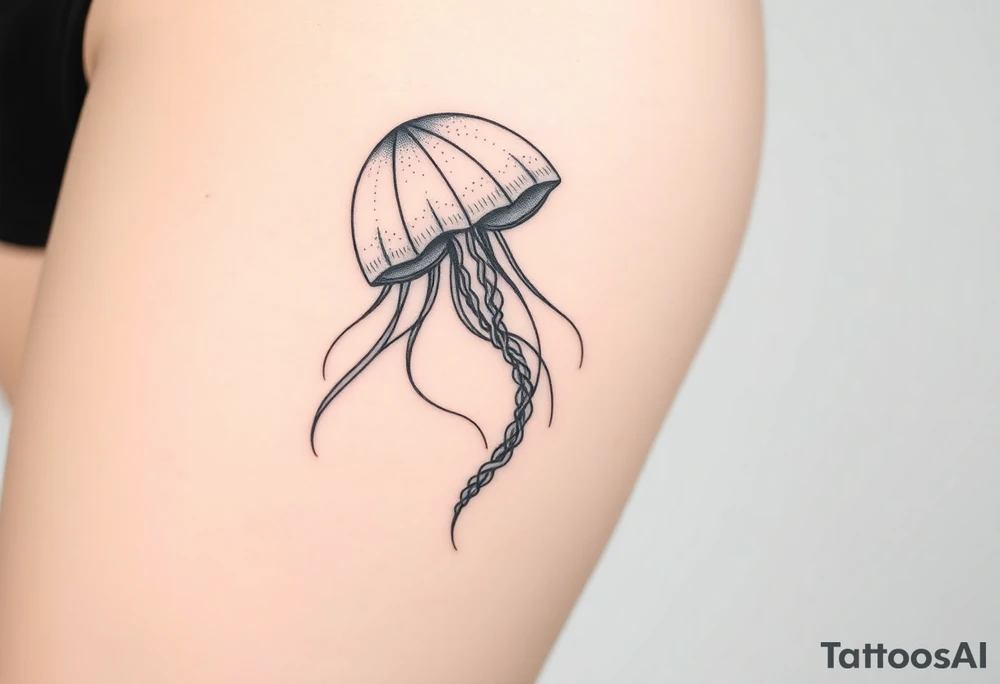 A big jellyfish tattoo tattoo idea