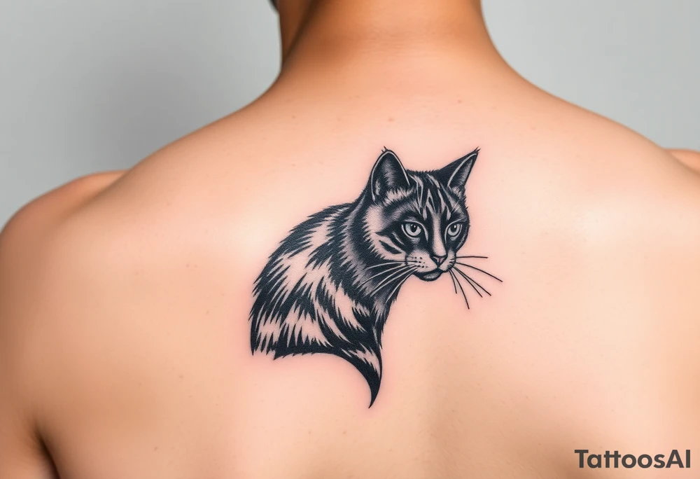 Black Cat tattoo idea