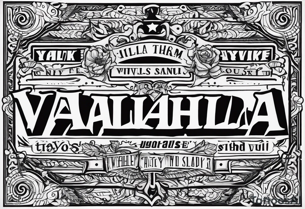 Valhalla  ptsd suicide tattoo idea