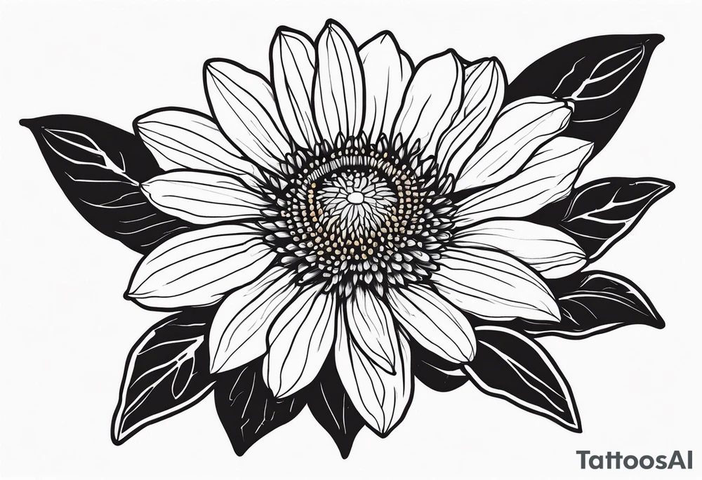 Indian blanket flower tattoo idea