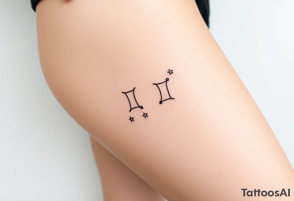 Constellation stars Gemini castor an pollux
Viola tattoo idea