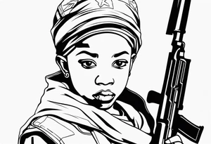 african child soldier tattoo idea