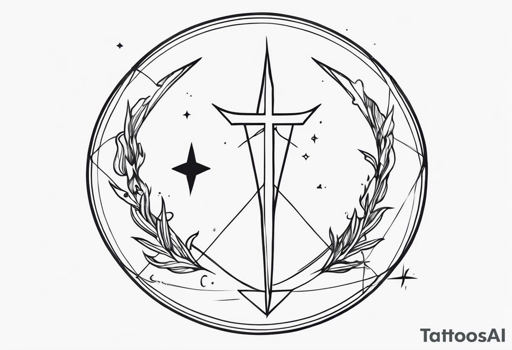 Flash Sagittarius tattoo idea