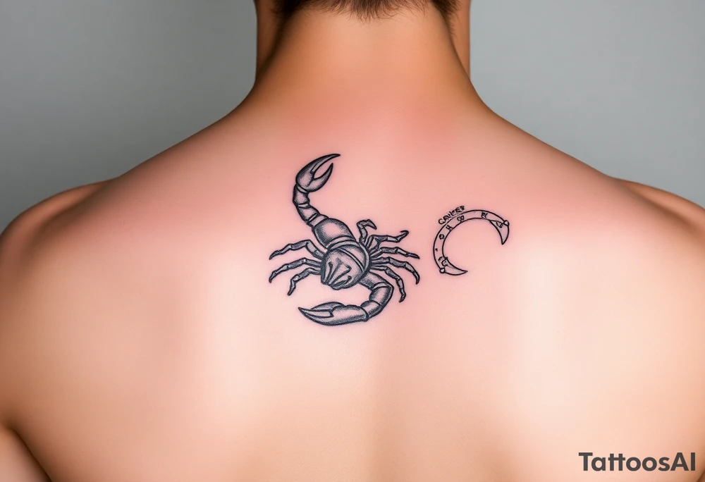constellation scorpio and cancer tattoo idea