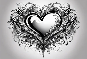 melting heart tattoo idea