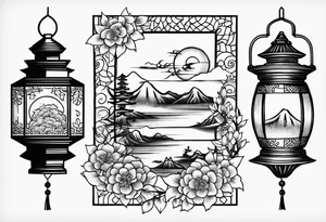 lanterns tattoo idea