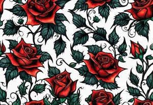 roses and thorns drogon tattoo idea