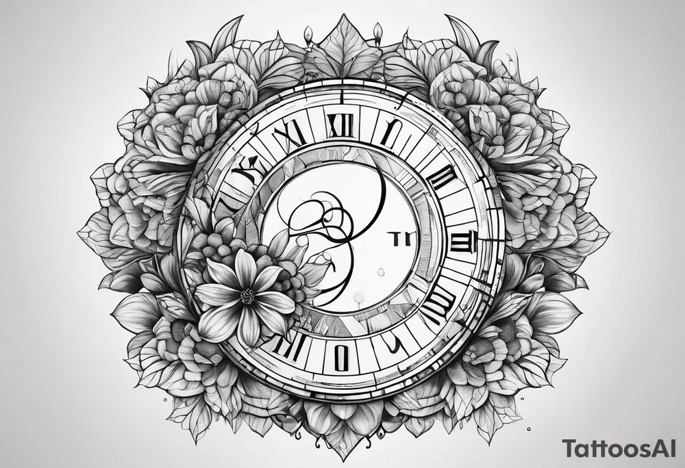 written Fibonacci sequence with numbers tattoo idea