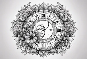 written Fibonacci sequence with numbers tattoo idea