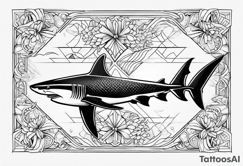 Tahitian Shark tattoo idea