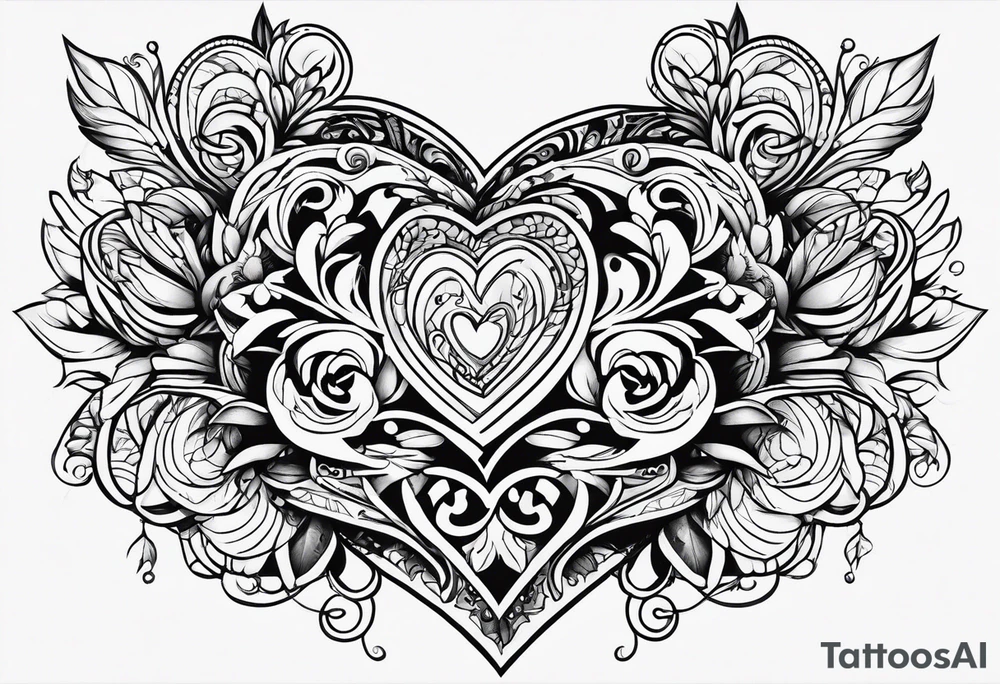 Unconditional love pattern tattoo idea