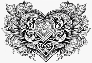 Unconditional love pattern tattoo idea