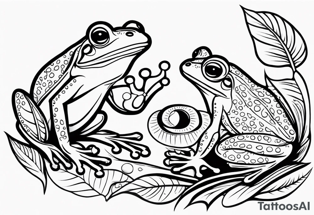 frogs tattoo idea