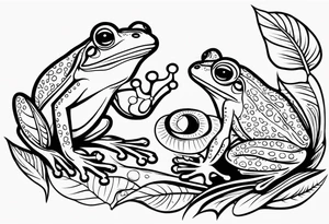 frogs tattoo idea